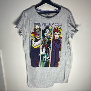 Disney Evil Villain Club Gray T-Shirt
